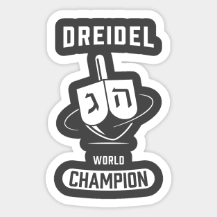 Dreidel World Champion Sticker